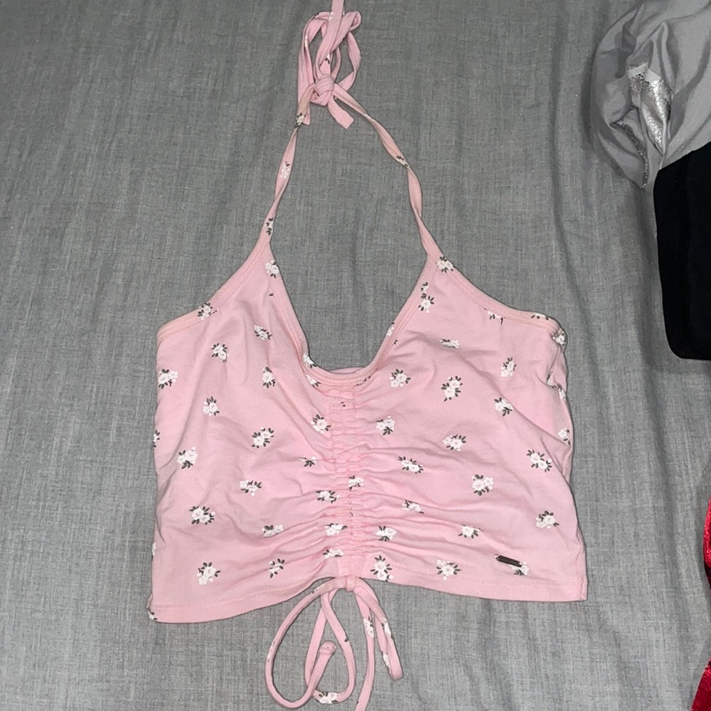 Pink crop top